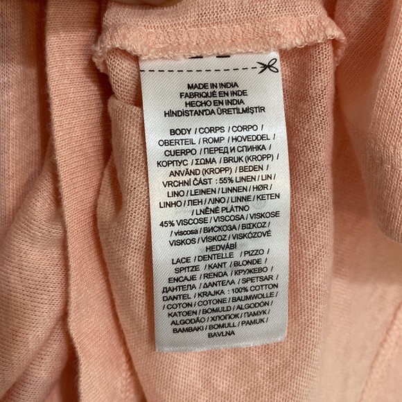 Ralph Lauren Jersey Flutter- Sleeve T-Shirt in pale Pink Size XL - Picture 4 of 5